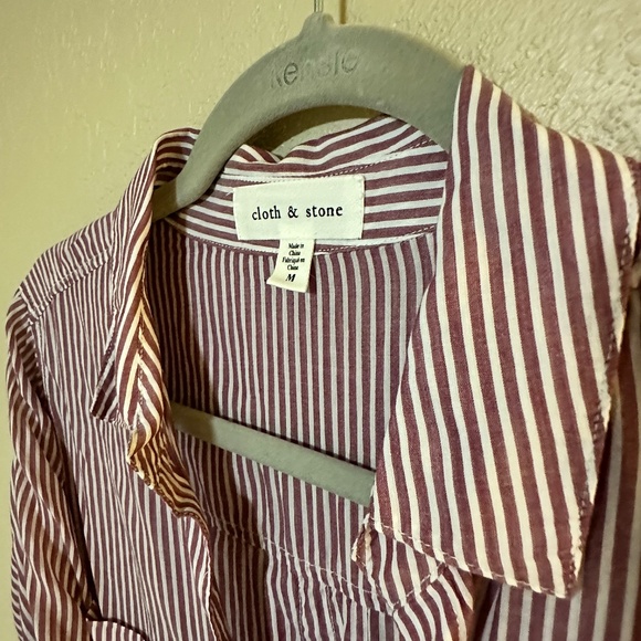 cloth & stone - Striped Button-Up | Size Medium - Picture 2 of 5